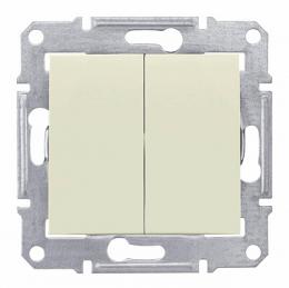 Изображение продукта Переключатель двухклавишный Schneider Electric Sedna 10A 250V 